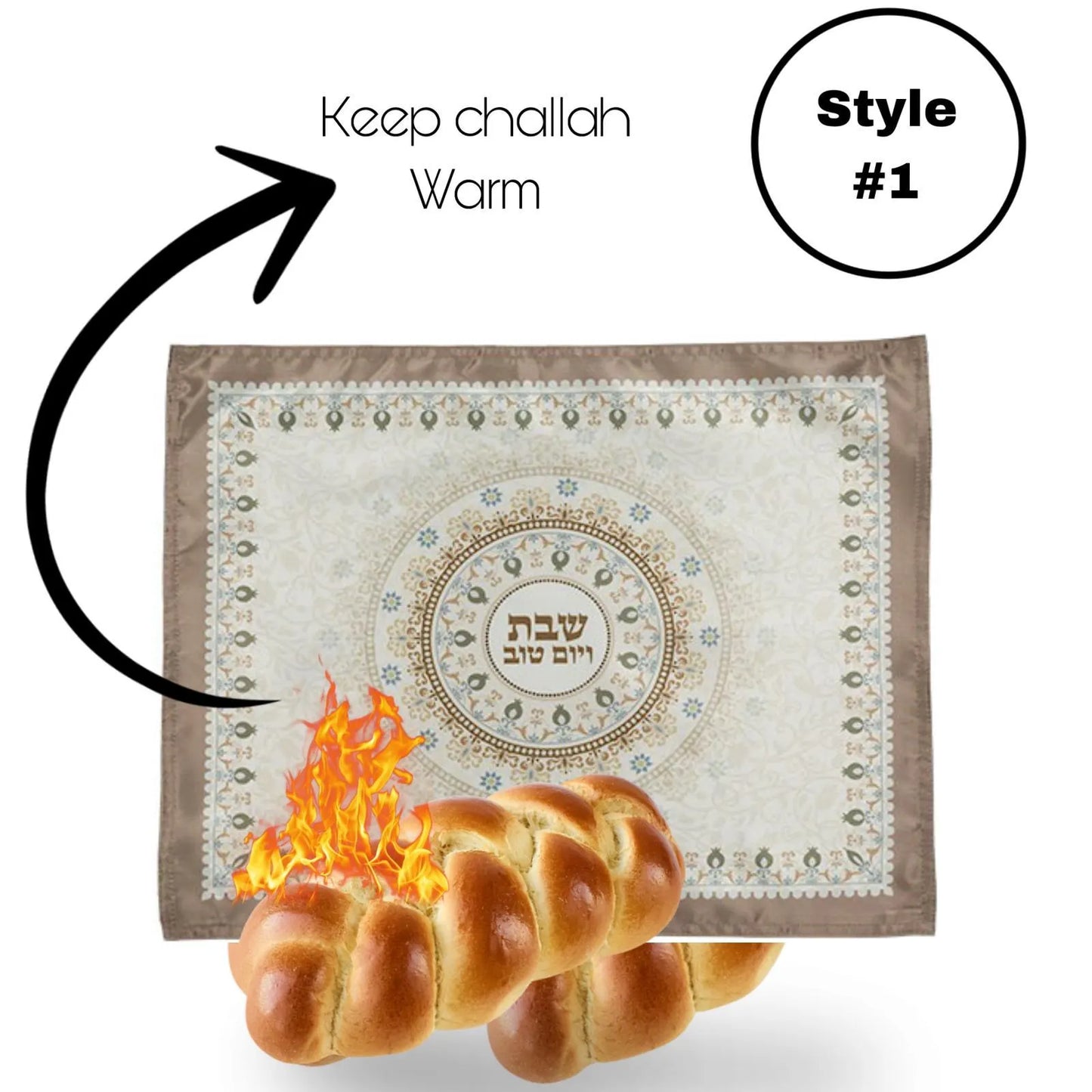 Elegant Fabric Challah Cover Shabbat Luxury Covering For Challa With Plastic Cover Home Blessing Jewish Judaica Home Gifts