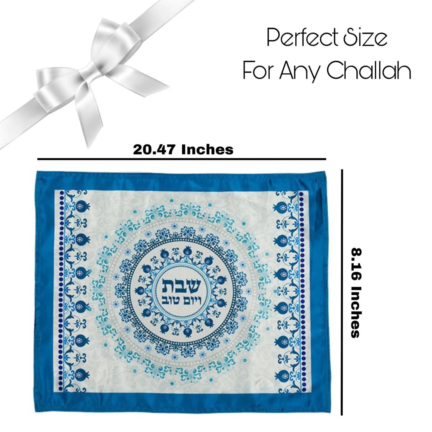 Elegant Fabric Challah Cover Shabbat Luxury Covering For Challa With Plastic Cover Home Blessing Jewish Judaica Home Gifts